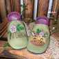Preview: Name mit Blumenranke und Giraffenkopf