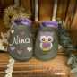 Preview: Name mit Blumen und Eule