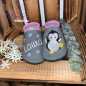 Preview: Name mit Schneeflocken und Pinguin