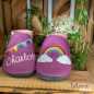Preview: Name mit Wimpelkette und Regenbogen