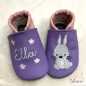 Preview: Name mit zarten Blumen und Hase