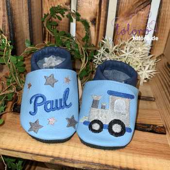 Name mit Sternen und Zug