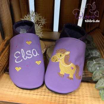 Name mit Herzen und Pony