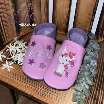 Name mit Sternen und Einhorn