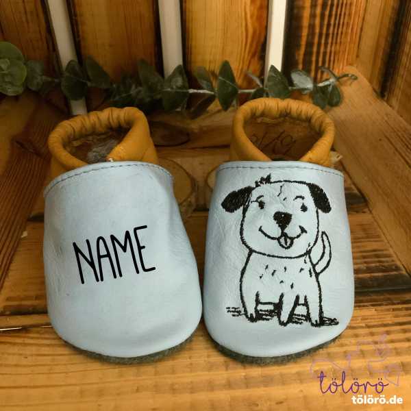 Name mit Knochen/Herzen und Wuffi Berni