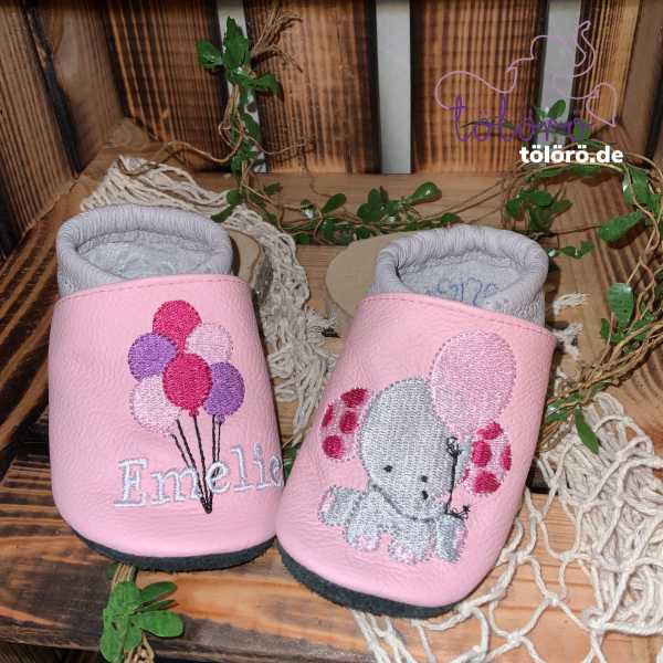Luftballons mit Name & Elefant
