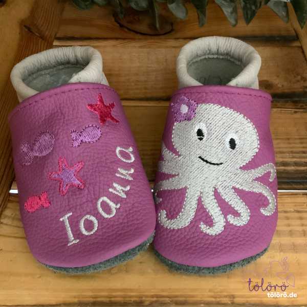 Name mit Fischen  und Krake