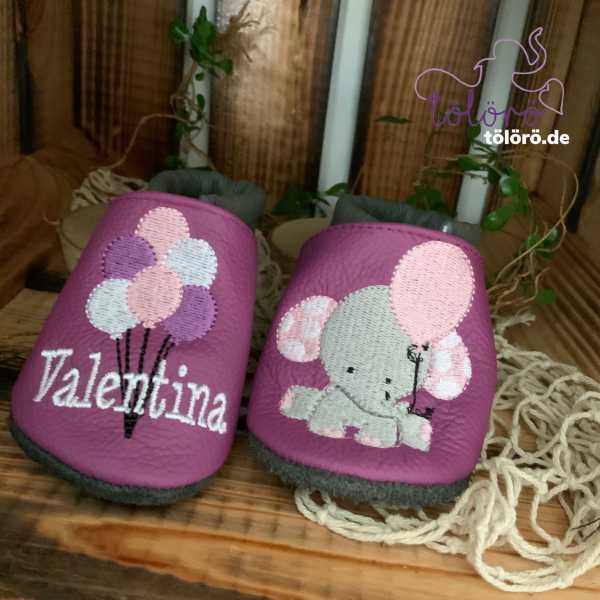 Luftballons mit Name & Elefant
