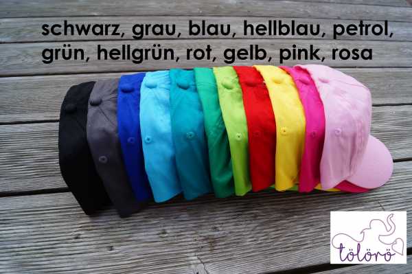 Cap mit Name, Sonne und Regenbogen